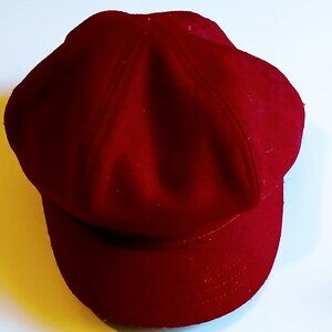 Scala Pronto Women's Wool Blend Wine Colored Hat GUC